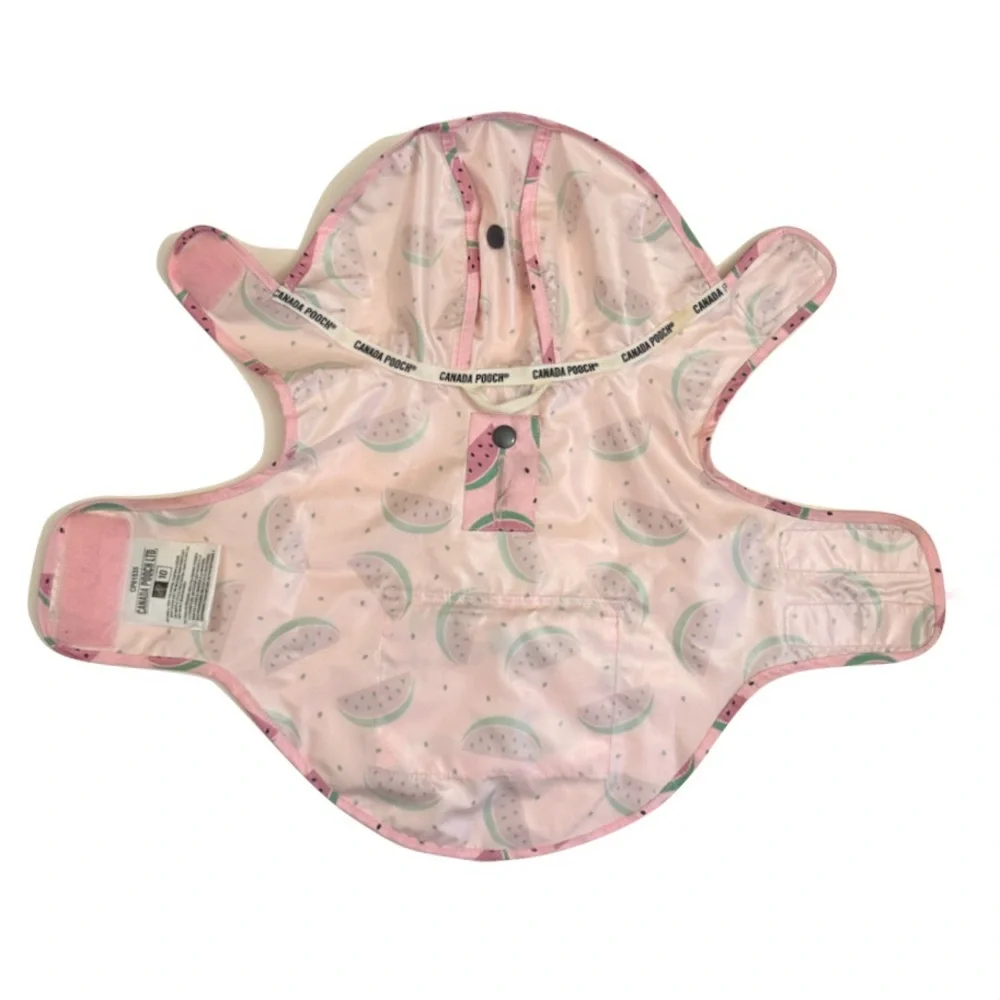 Canada Pooch Watermelon Pink Raincoat Small